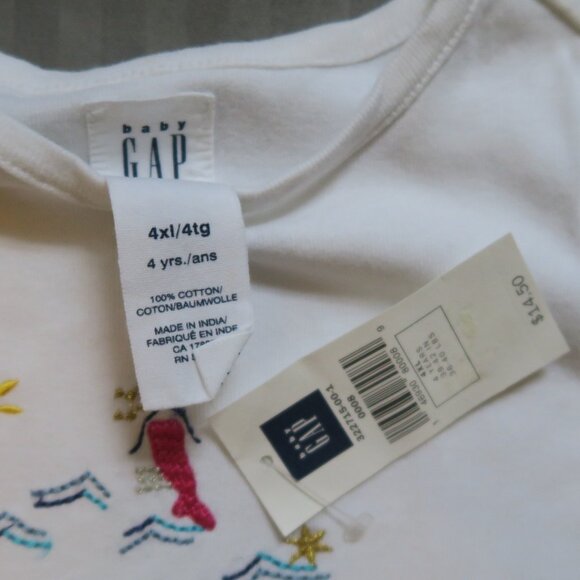 BabyGap Girls Mermaid Tank Top & Matching Shorts Sz 4xl (4yrs) NWTs - Picture 7 of 16